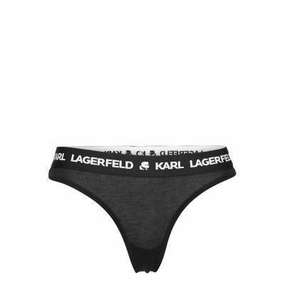 Logo Thong Stringtrosa Underkläder Svart Karl Lagerfeld