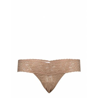 Hanky Panky Signature Lace, Low Rise Thong, Rolled Stringtrosa Underkläder Beige Hanky Panky