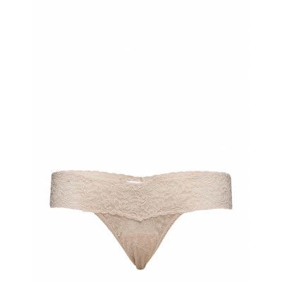 Hanky Panky Signature Lace, Low Rise Thong, Rolled Stringtrosa Underkläder Beige Hanky Panky