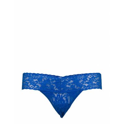 Hanky Panky Signature Lace, Low Rise Thong, Rolled Stringtrosa Underkläder Blå Hanky Panky