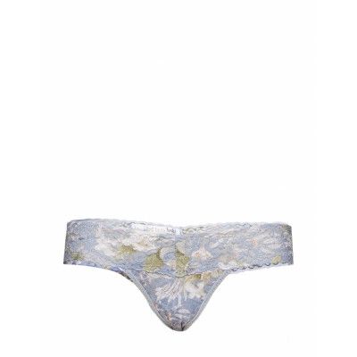 Hanky Panky Signature Lace, Low Rise Thong, Rolled Stringtrosa Underkläder Blå Hanky Panky