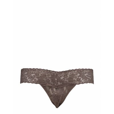 Hanky Panky Signature Lace, Low Rise Thong, Rolled Stringtrosa Underkläder Brun Hanky Panky