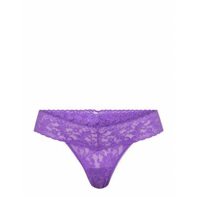 Hanky Panky Signature Lace, Low Rise Thong, Rolled Stringtrosa Underkläder Lila Hanky Panky