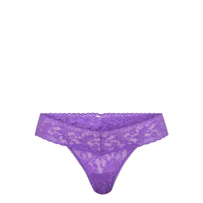 Hanky Panky Signature Lace, Low Rise Thong, Rolled Stringtrosa Underkläder Lila Hanky Panky