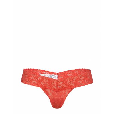 Hanky Panky Signature Lace, Low Rise Thong, Rolled Stringtrosa Underkläder Röd Hanky Panky