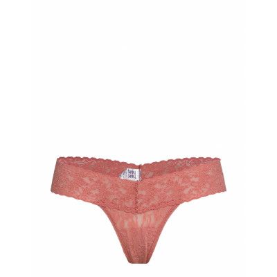 Hanky Panky Signature Lace, Low Rise Thong, Rolled Stringtrosa Underkläder Rosa Hanky Panky