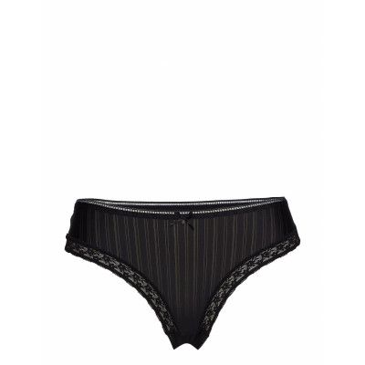 Low Rise Thong Stringtrosa Underkläder Svart Schiesser