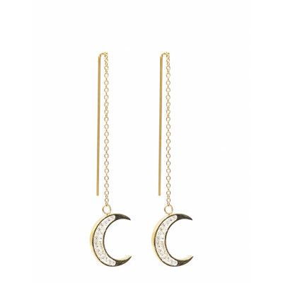 Luna String Pipol Ear Gold Örhänge Smycken Guld PIPOL'S BAZAAR