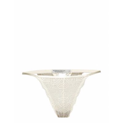 Luna String *Villkorat Erbjudande Stringtrosa Underkläder Vit Underprotection
