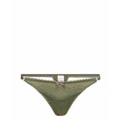 Malika String Tr Stringtrosa Underkläder Green Hunkemöller
