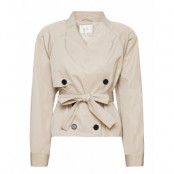 Mapinagz Short Trenchcoat Trench Coat Rock Beige Gestuz