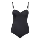 Mat De Luxe Form. String Body Bodies Slip Svart Wolford