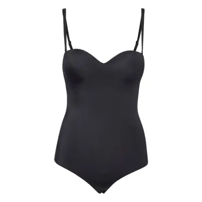 Mat De Luxe Form. String Body Bodies Slip Svart Wolford