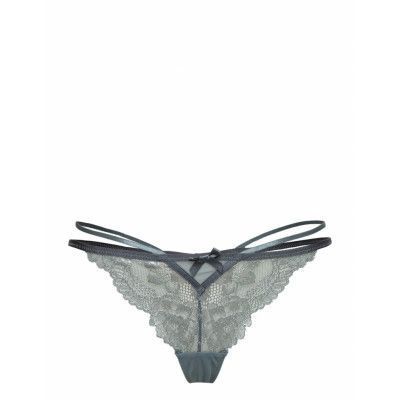 Meghan Hl String Tr Stringtrosa Underkläder Grå Hunkemöller