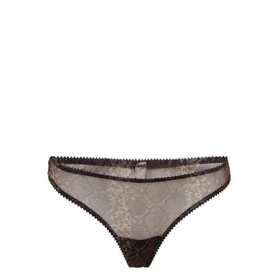 Melina String Stringtrosa Underkläder Grå Underprotection