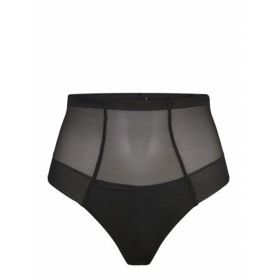 Mesh Control - Tanga Stringtrosa Underkläder Svart Etam