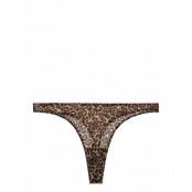 Understatement Underwear Mesh Thong Brun