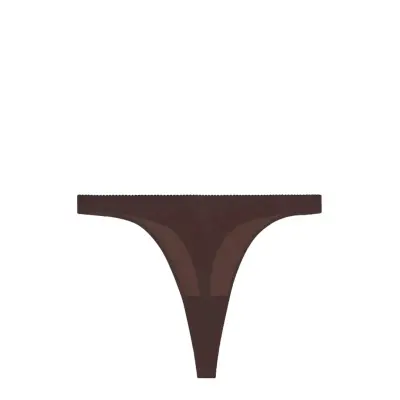 Understatement Underwear Mesh Thong Brun