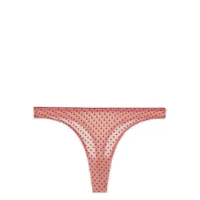 Understatement Underwear Mesh Thong Rosa