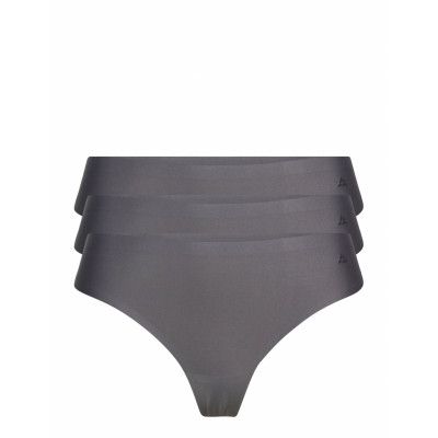 Invisible Thong 3 Pack Stringtrosa Underkläder Grå Danish Endurance