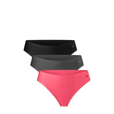 Invisible Thong 3 Pack Sport Panties Thong Multi/patterned Danish Endurance