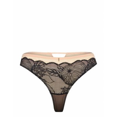 Midnight Flowers Tanga Stringtrosa Underkläder Svart CHANTELLE