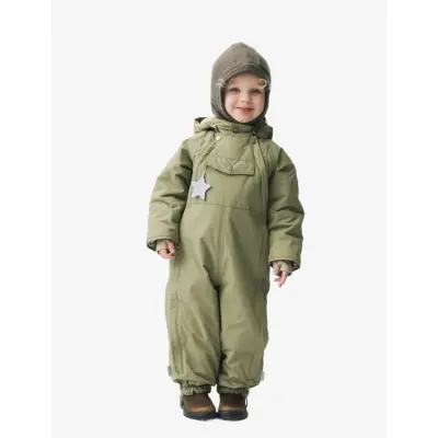 MINI A TURE Matwisti Fleece Lined Snowsuit. Grs - Khaki green - 104