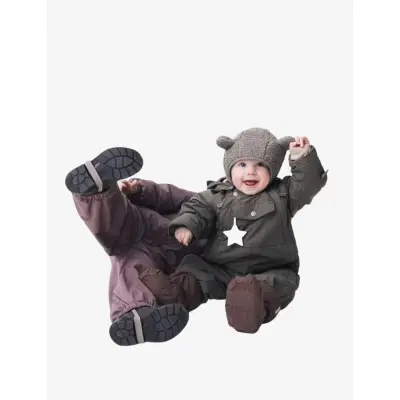 MINI A TURE Matwisti Fleece Lined Snowsuit. Grs - Khaki green - 80