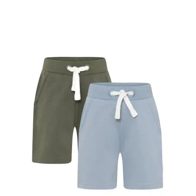 Minymo Basic 53 -Sweat Short (2-Pack) - White - 128