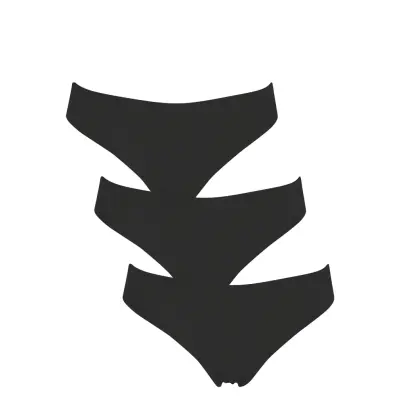 Missya Seamless String 3-Pack - Black - S