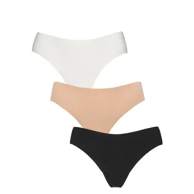 Missya Seamless String W Lace 3-Pack - Beige - M