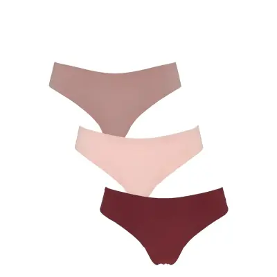 Missya Seamless String W Lace 3-Pack Rosa