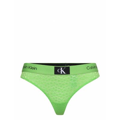 Modern Thong Stringtrosa Underkläder Grön Calvin Klein
