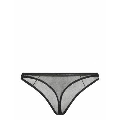 Moss Thong Stringtrosa Underkläder Svart OW Intimates