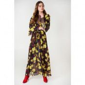 NA-KD Boho Chiffon Coat Dress - Multicolor