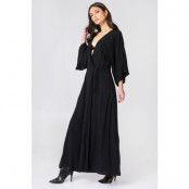 NA-KD Boho Coat Dress - Black