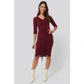NA-KD Pull String Dress - Red
