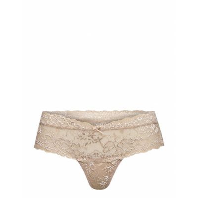 Nicole String Stringtrosa Underkläder Beige Missya