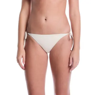 NIKE SWIM Nike Essential String Bikini Bottom - Cream - XS