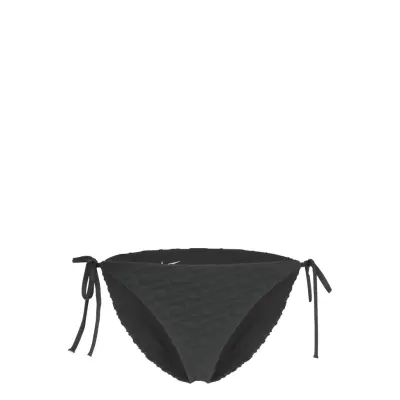 NIKE SWIM Nike Terry String Bikini Bottom Svart