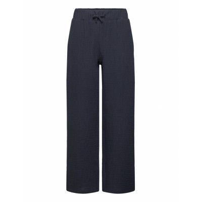 LMTD Nlfhussa String Straight Pant Marinblå