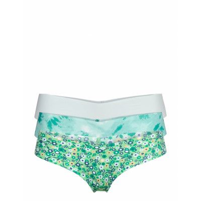 No Show Thong Pack Stringtrosa Underkläder Multi/mönstrad Aerie