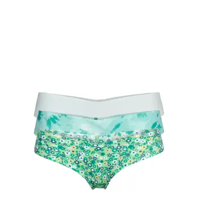 No Show Thong Pack Stringtrosa Underkläder Multi/mönstrad Aerie