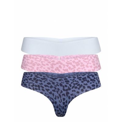 No Show Thong Pack Stringtrosa Underkläder Multi/mönstrad Aerie