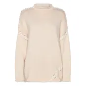 NORR Strings Knit Top - Cream - 36