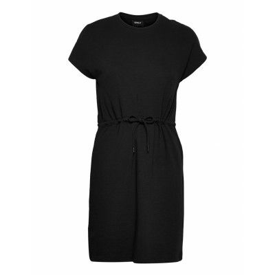 Onlsoft S/S String Dress Swt Kort Klänning Svart ONLY