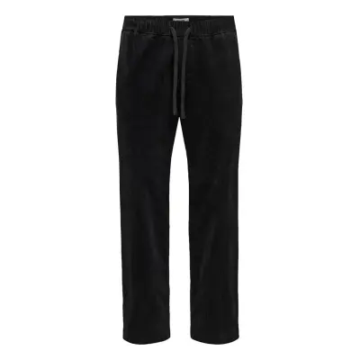 ONLY & SONS Onsfade Loose 0188 String Cord Pant Svart