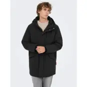 ONLY & SONS Onssayn Waterproof Stretch Parka Otw - Black - XL