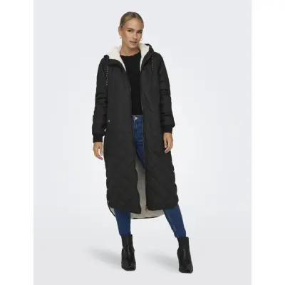ONLY Onlnewsandy Quilt Coat Cc Otw - Black - XS