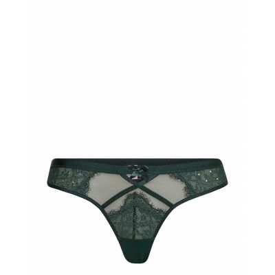 Pauline String R Stringtrosa Underkläder Grön Hunkemöller